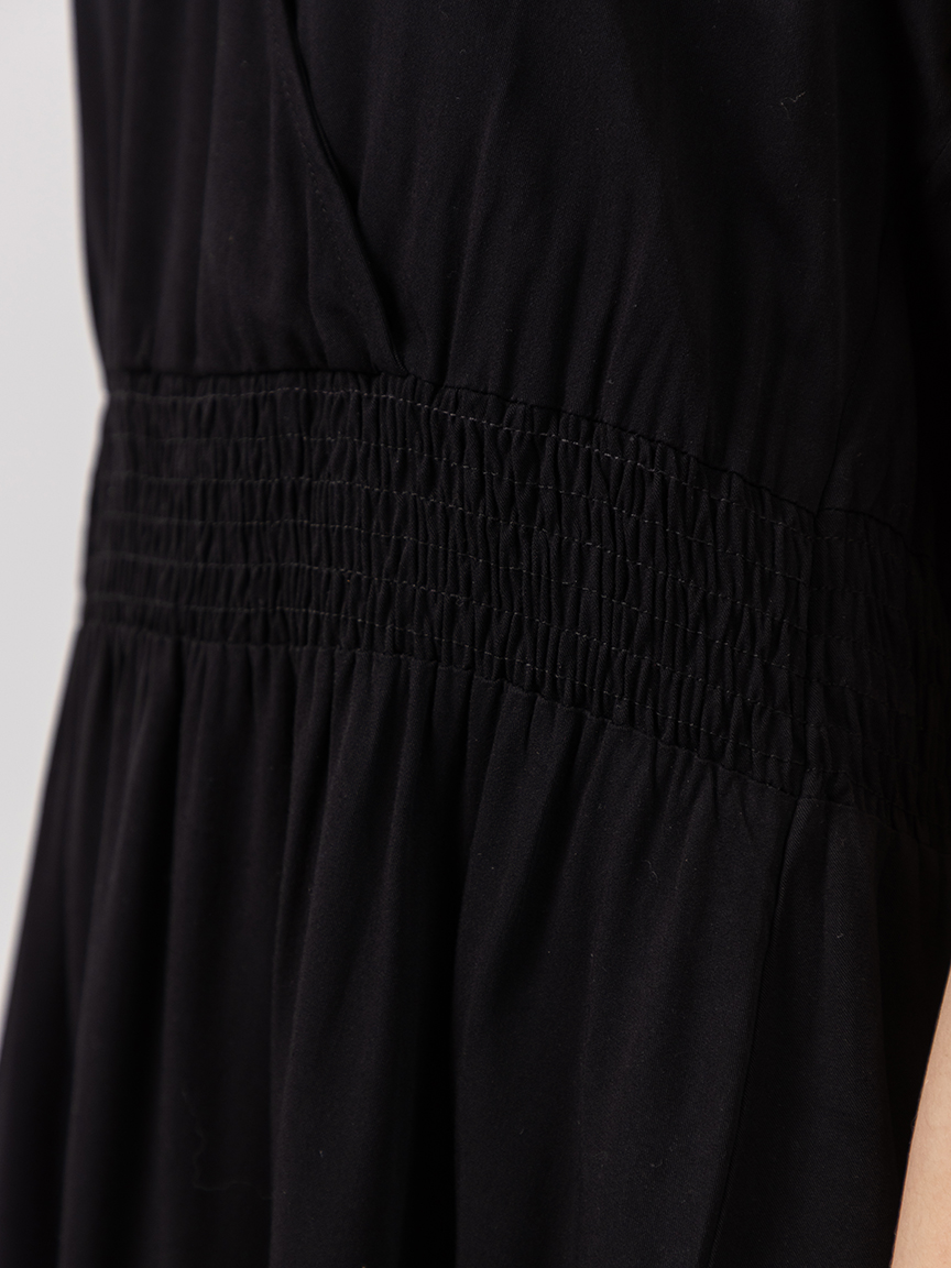 v-neck short dress