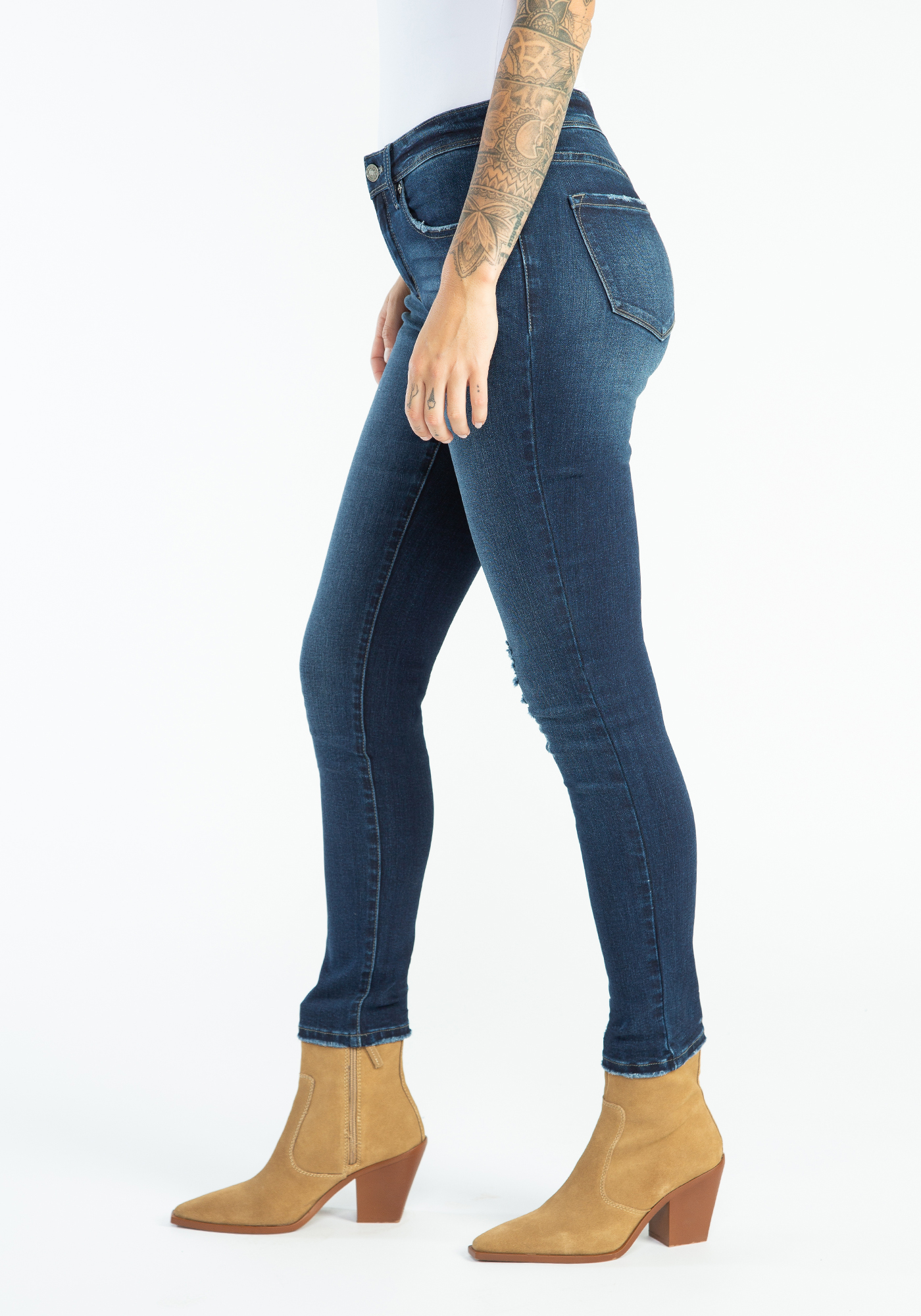 mid rise super skinny jeans