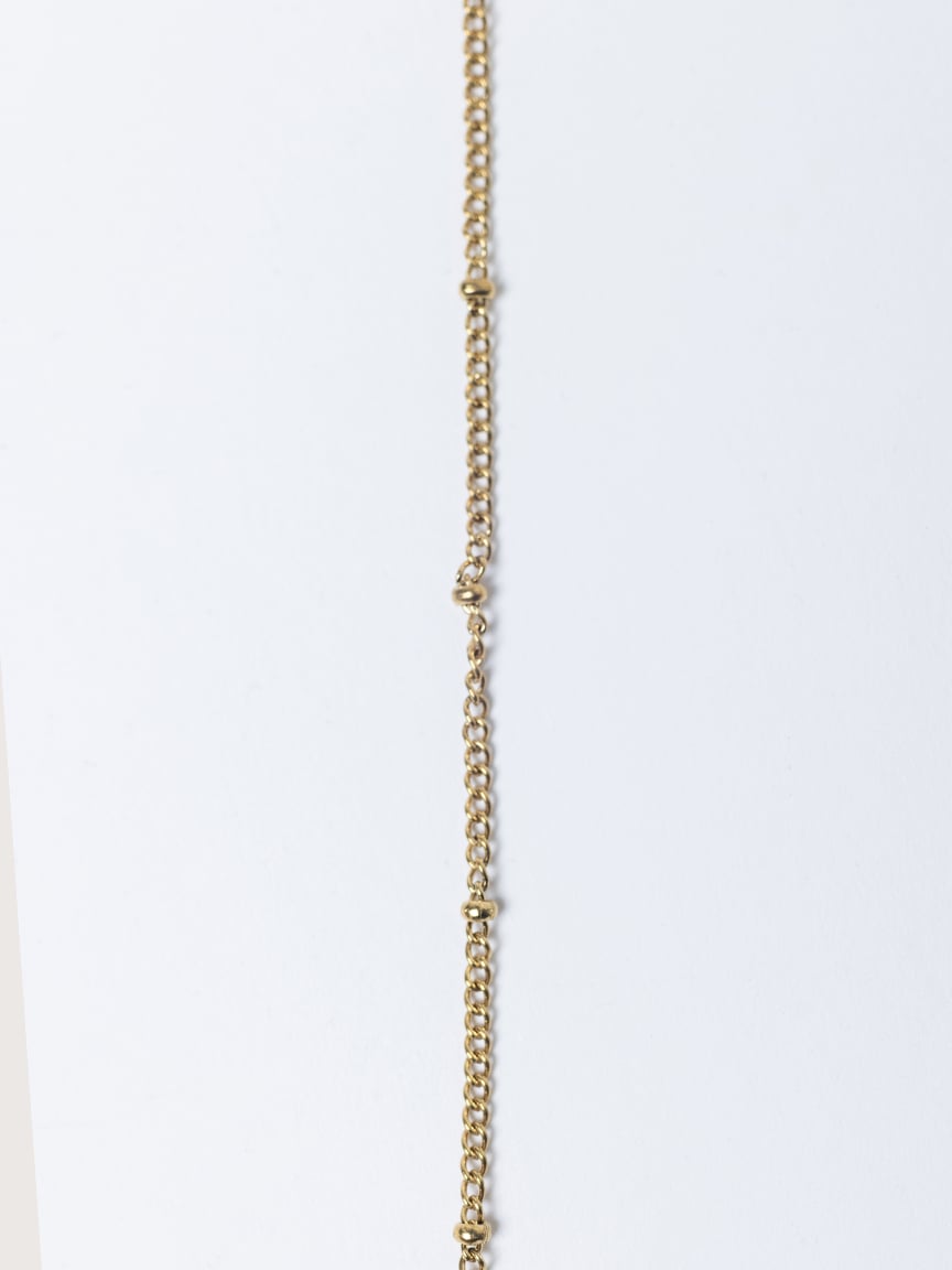 helium bubble initial necklace "E"