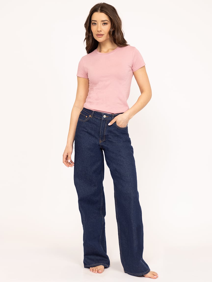 short sleeve tee pink