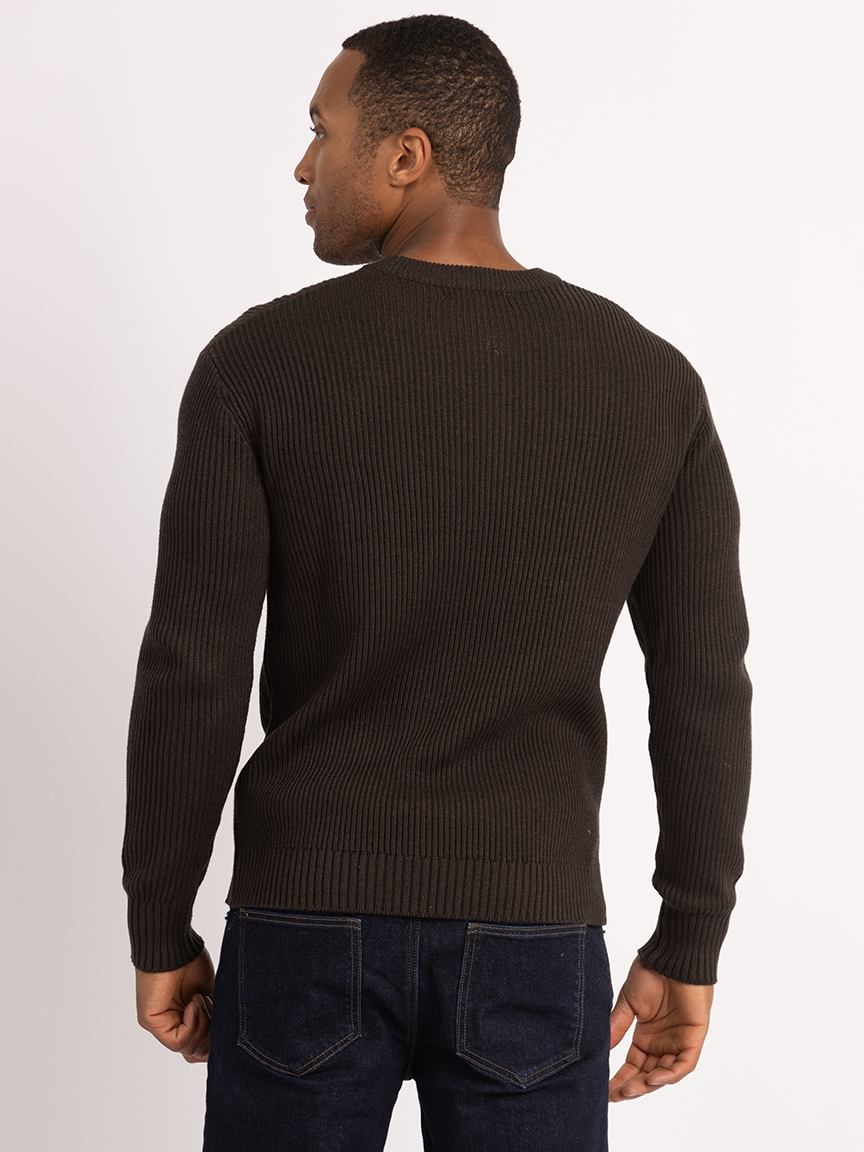 derek washed ribbed crewneck