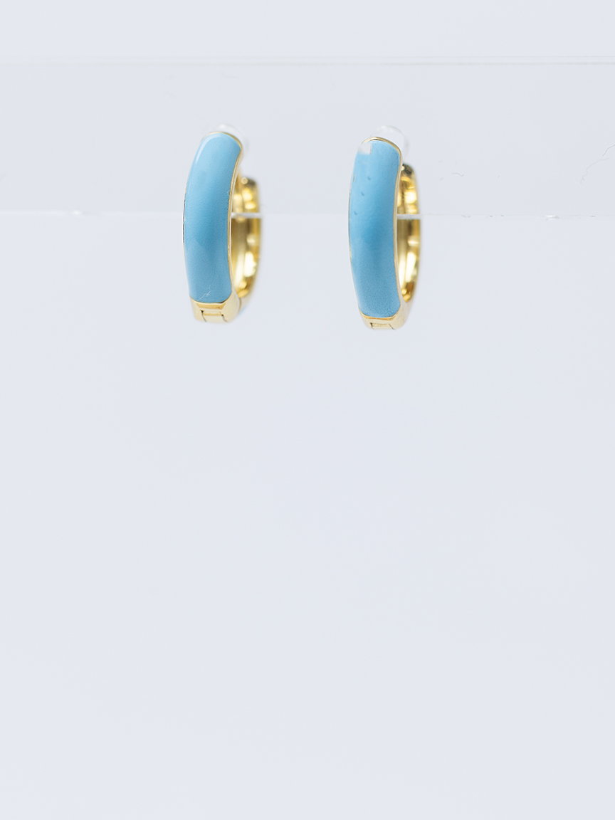 candy huggie earrings sky blue