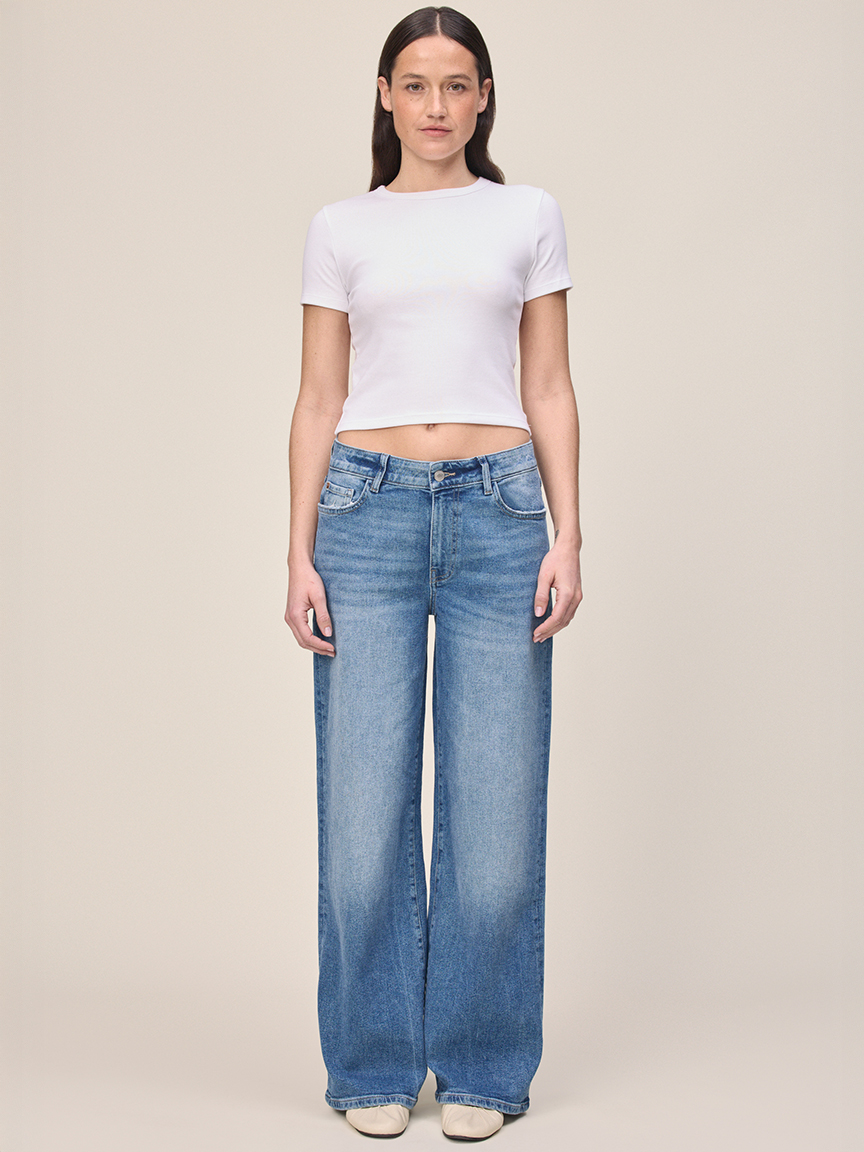 CJU wide leg jean varsity blue