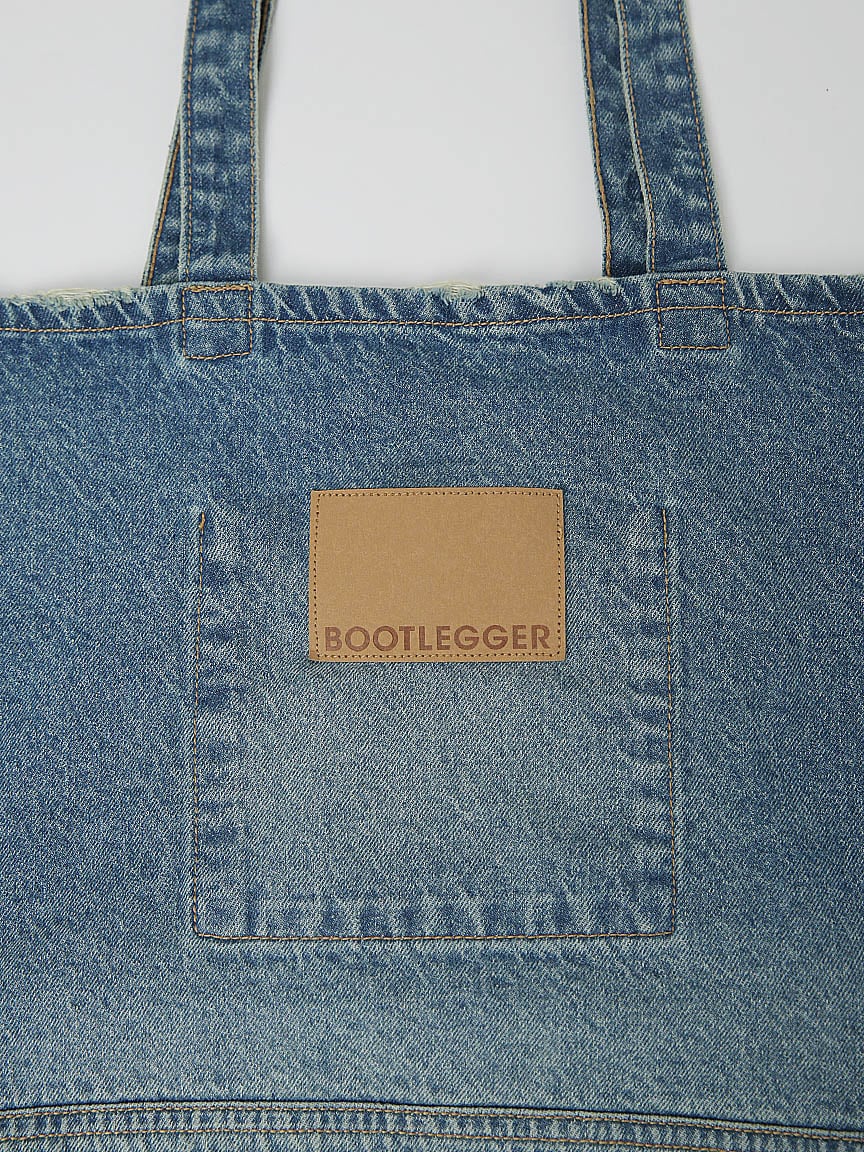 essential denim tote bag