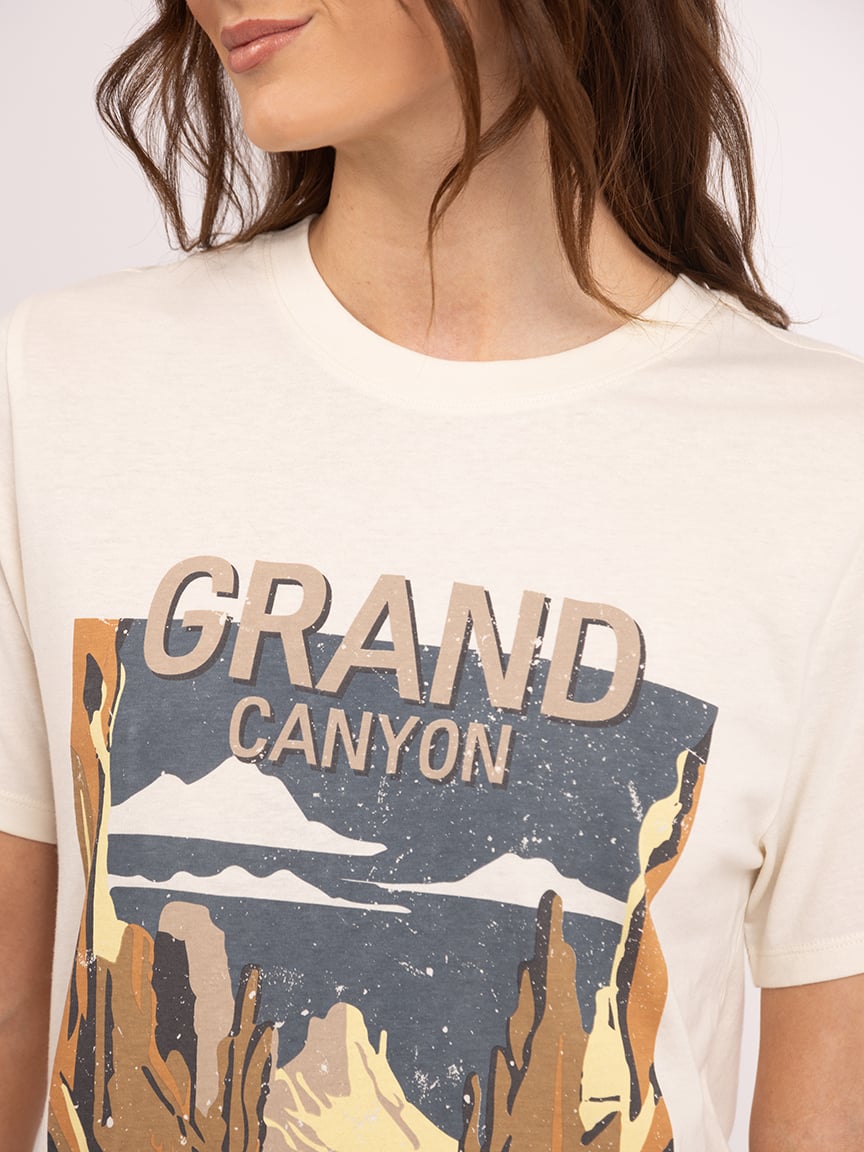 grand canyon crew neck graphic t-shirt