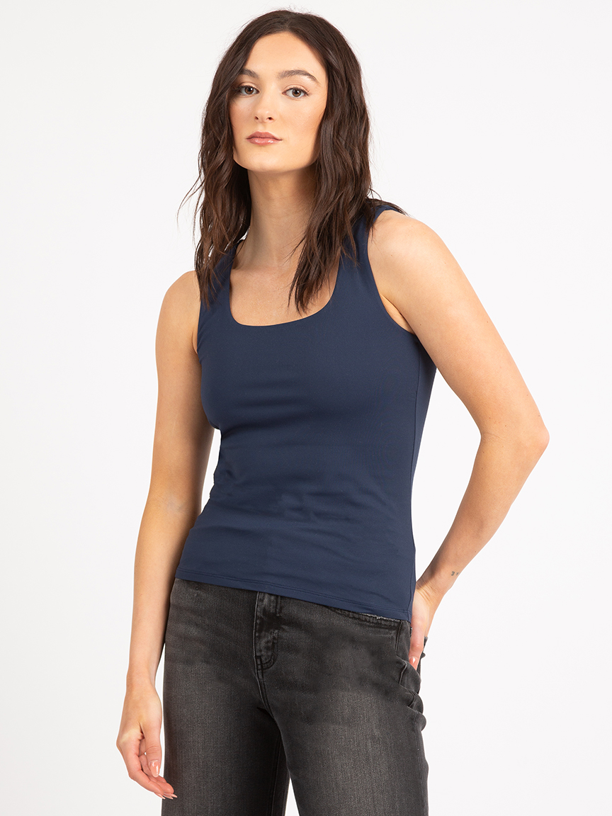 misty square neck tank