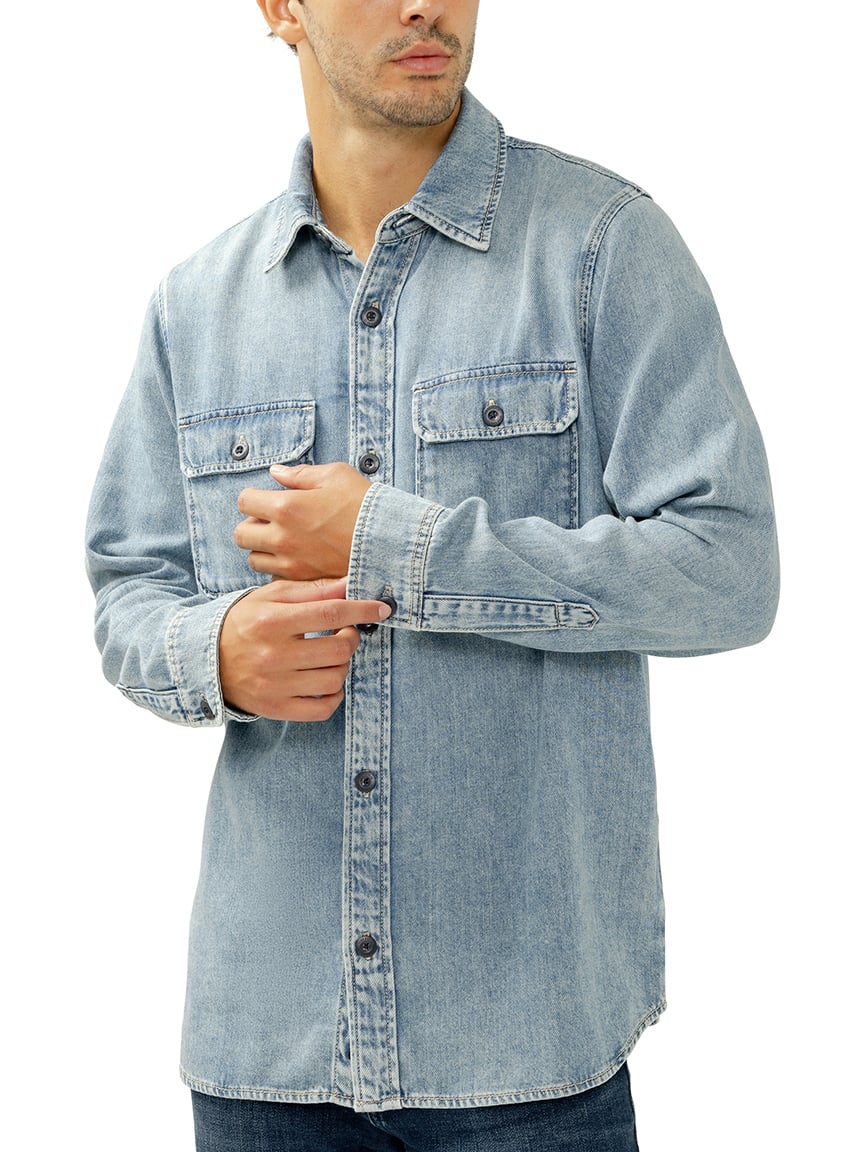 Denim Button-Up Shirt