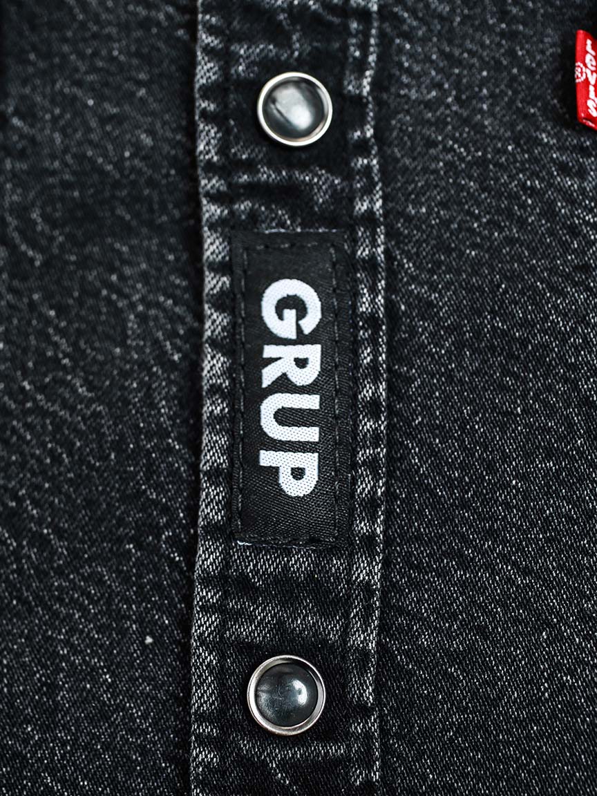 levi's pearl snap denim shirt