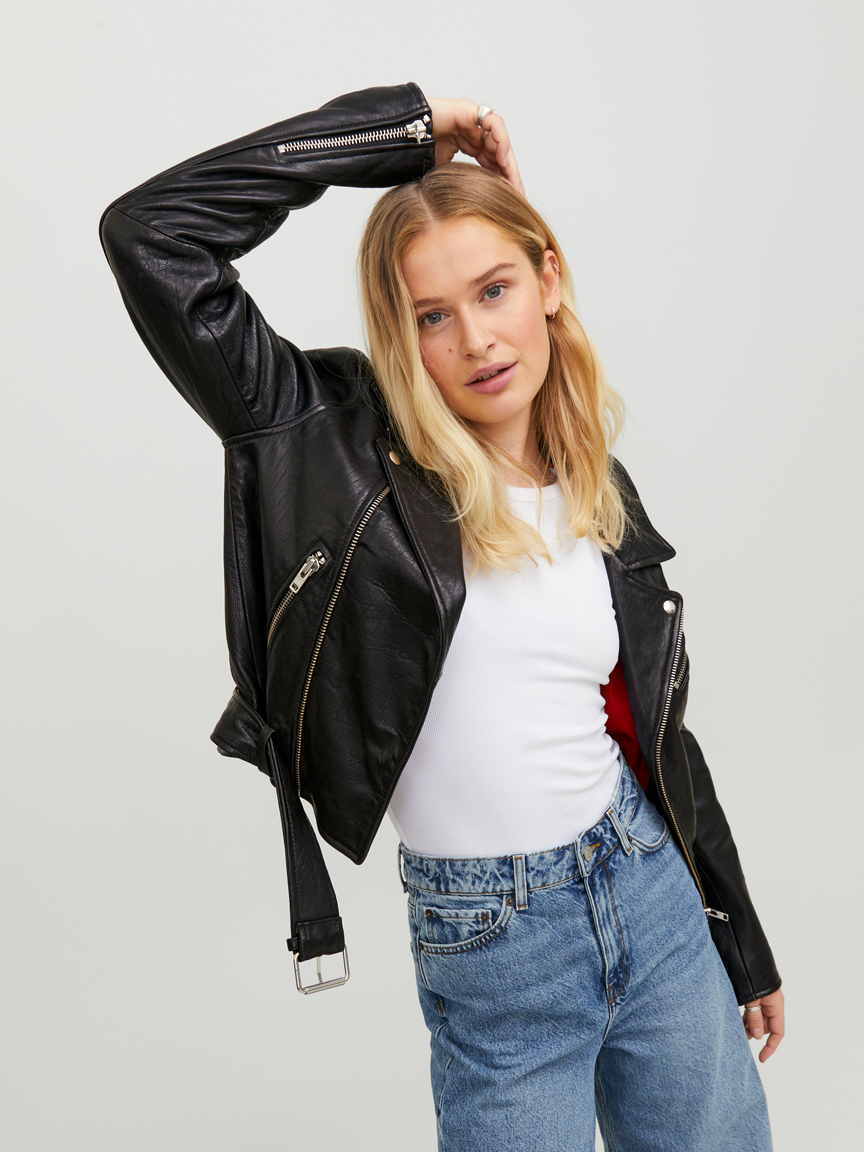 holly leather biker jacket