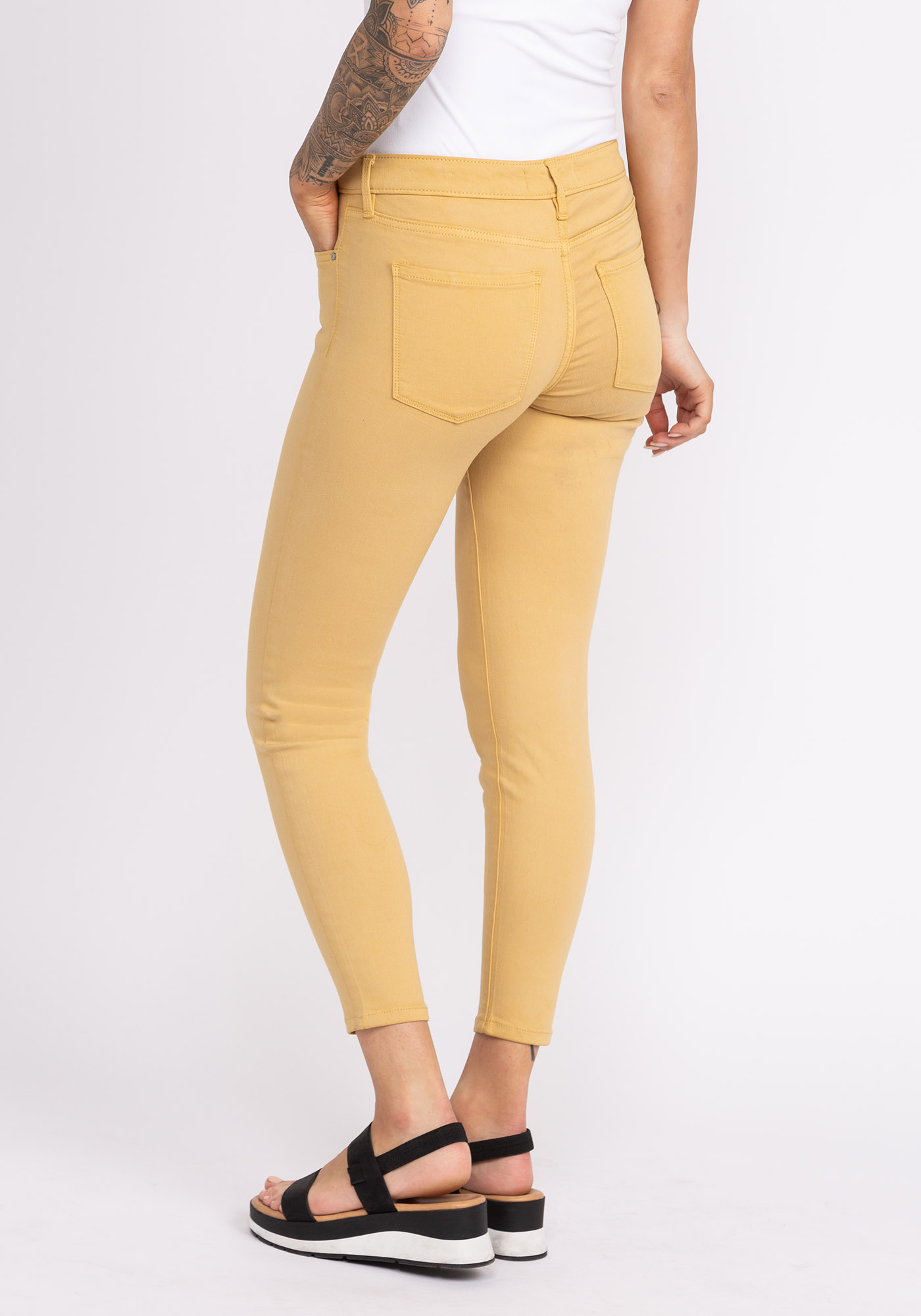 Mustard yellow womens skinny jeans 2025