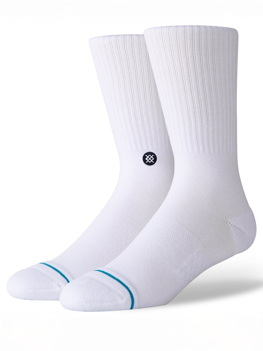 icon crew sock white