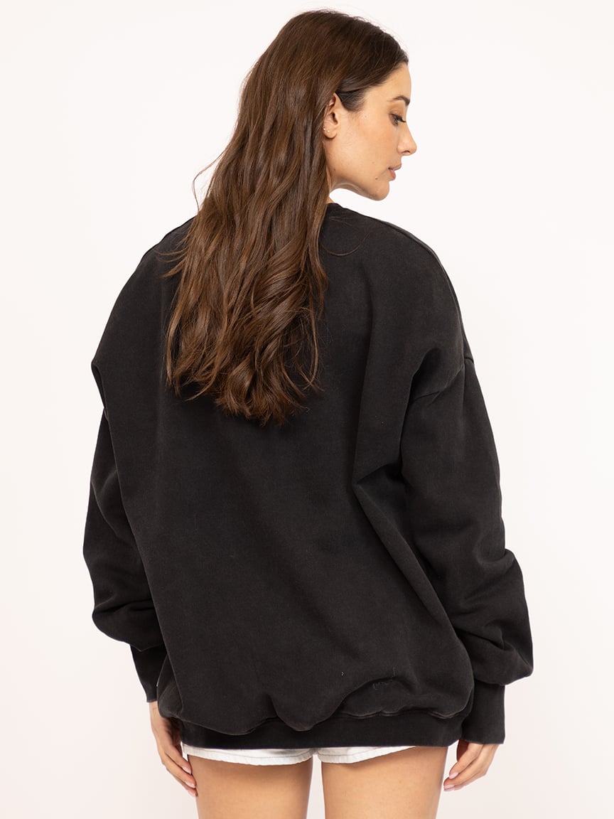 kiss me cowboy oversized crewneck