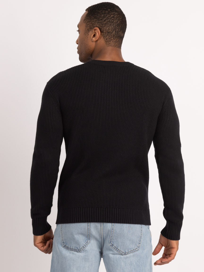 derek washed ribbed crewneck