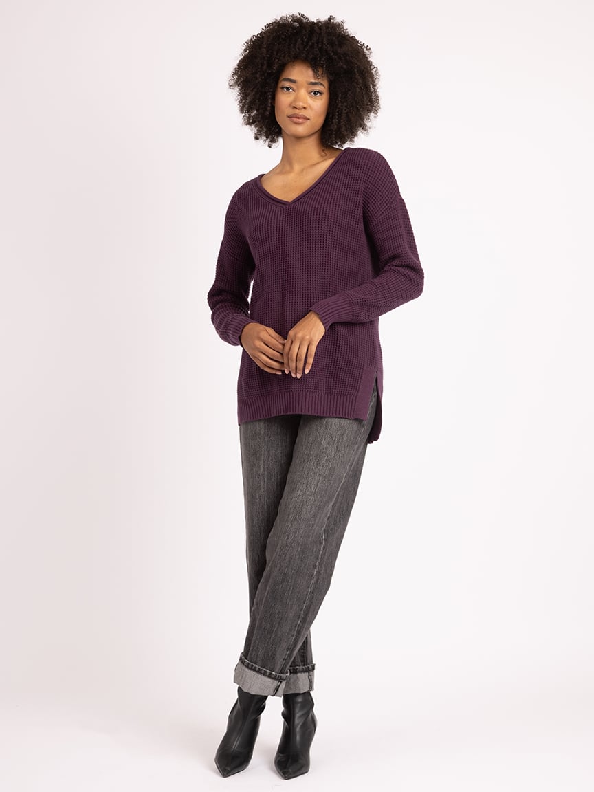 nevis v neck sweater