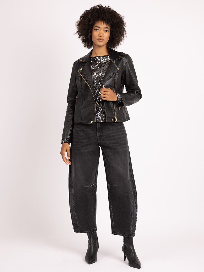 (45ｰ100)||pimpandhost imagesize:864x1152 32 marilyn boatneck sequin top Bootlegger 2000007762