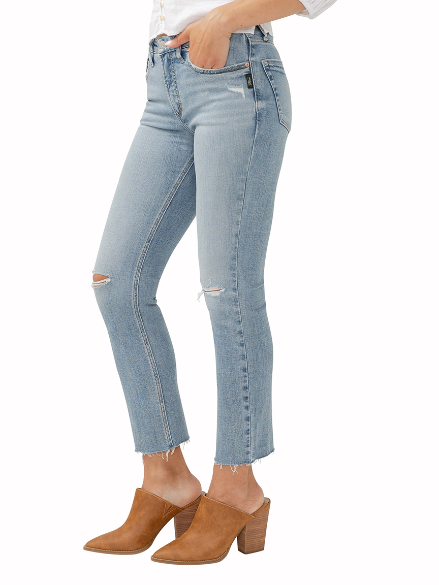 Most Wanted Mid Rise Ankle Straight Jeans