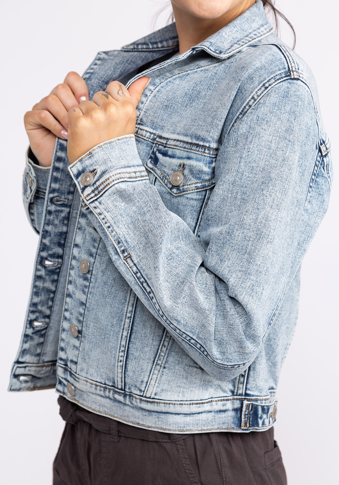 fitted jean jacket