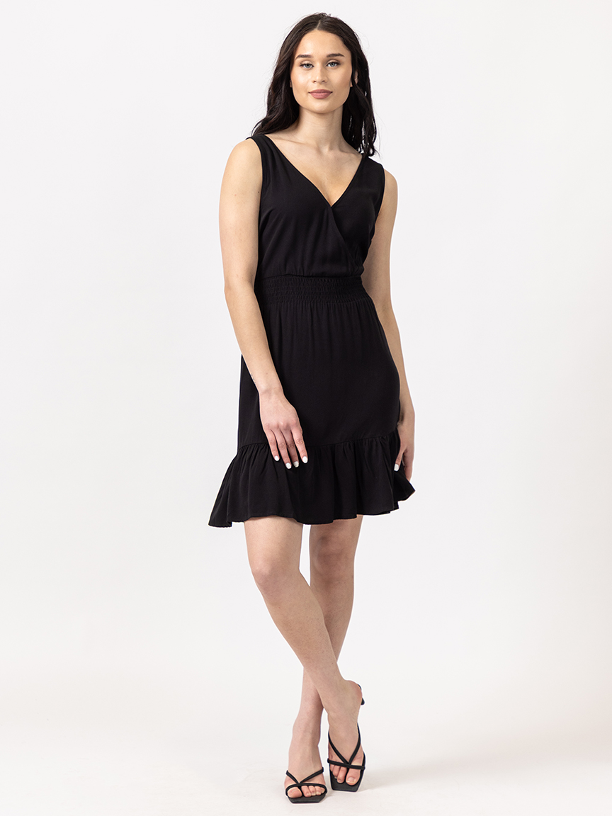 v-neck short dress