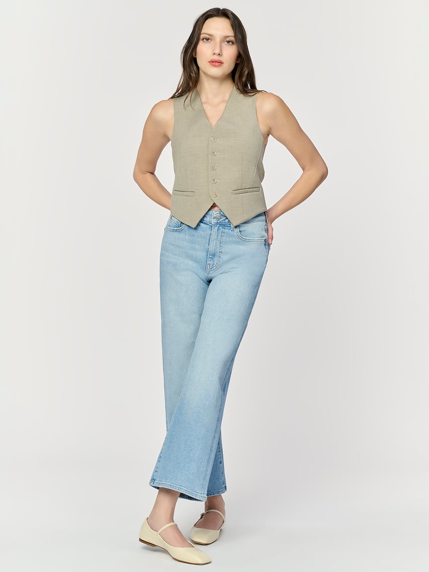 ICN cropped wide leg jean