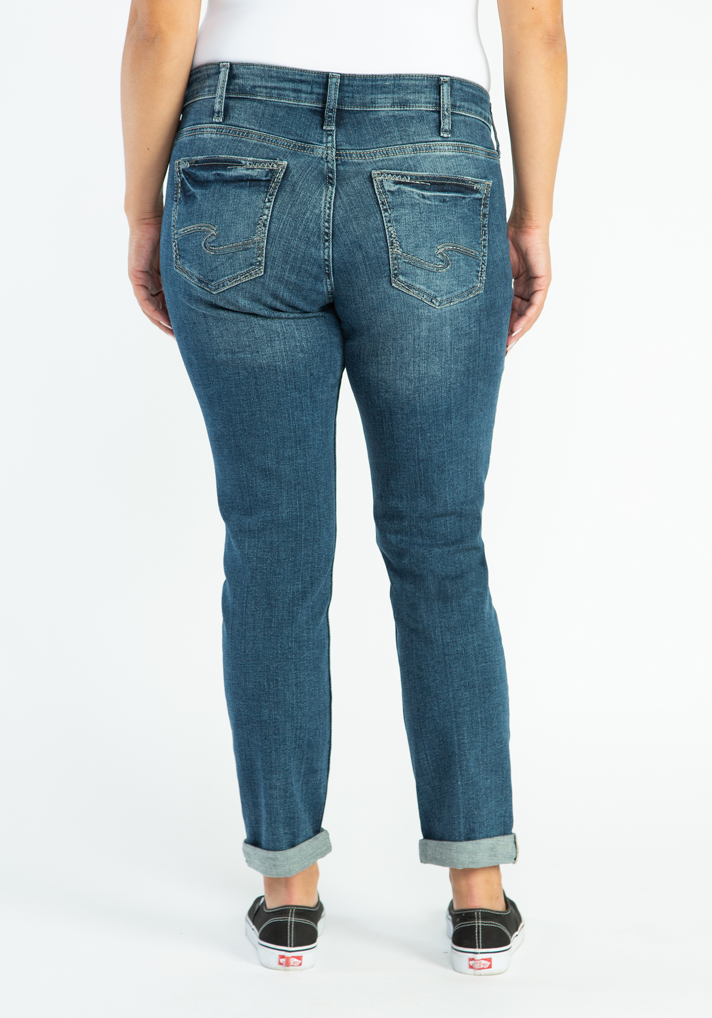 mid rise boyfriend jeans