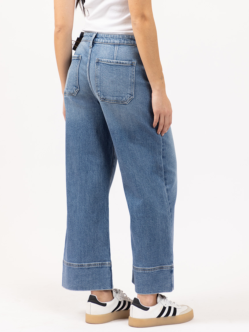 cropped wide leg jean