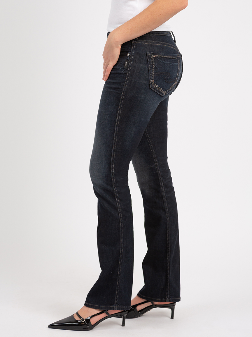 [LOW CLASSIC] / ☆ 24FW VELVET BOOT-CUT JEANS / BLACK suki mid rise slim bootcut jeans Bootlegger 2000007764