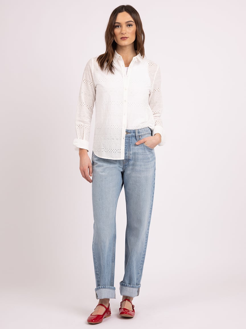 pruitt eyelet shirt