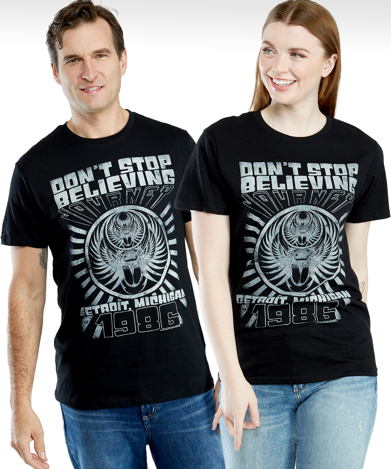 journey don't stop believing unisex graphic tee