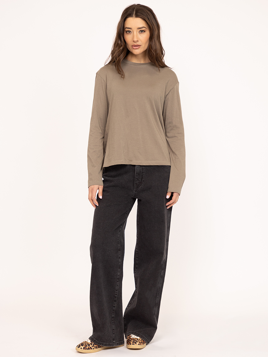 long sleeve tee olive