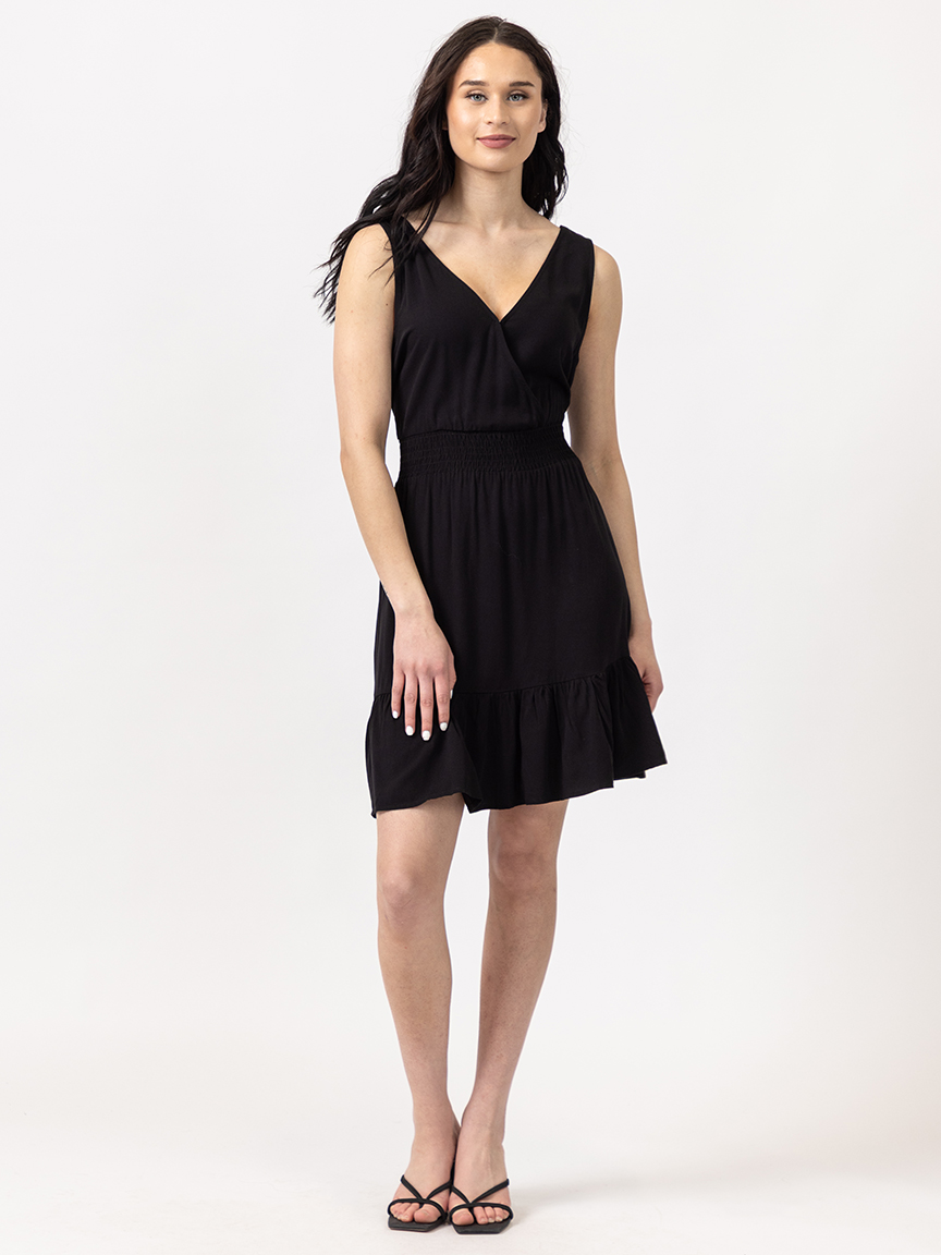 v-neck short dress