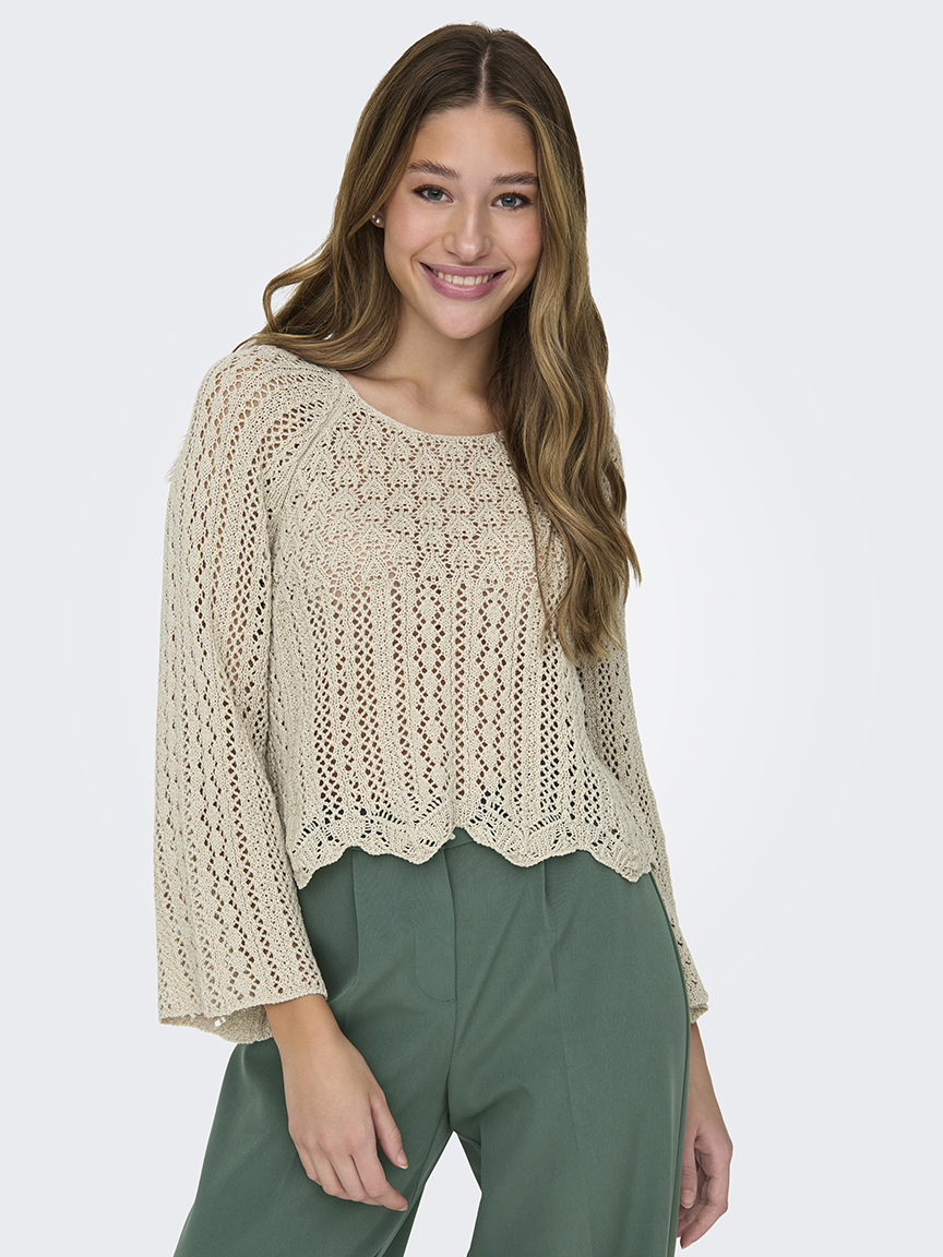 nola 3/4 sleeve sweater