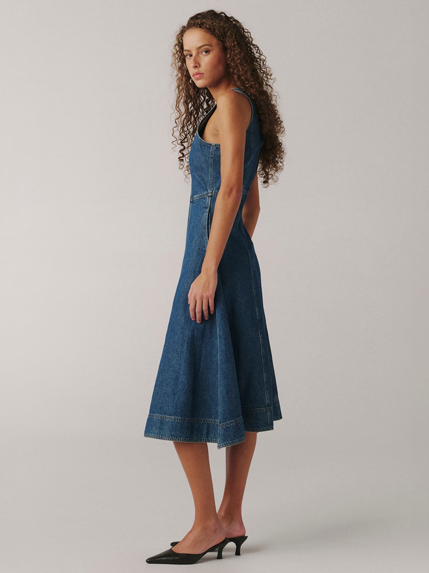 southern belle denim dress