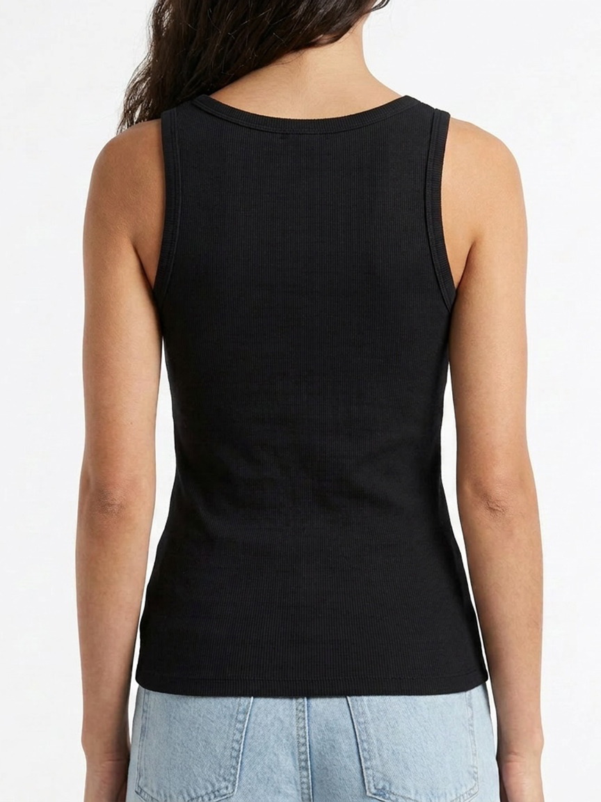 ribbed henley tank