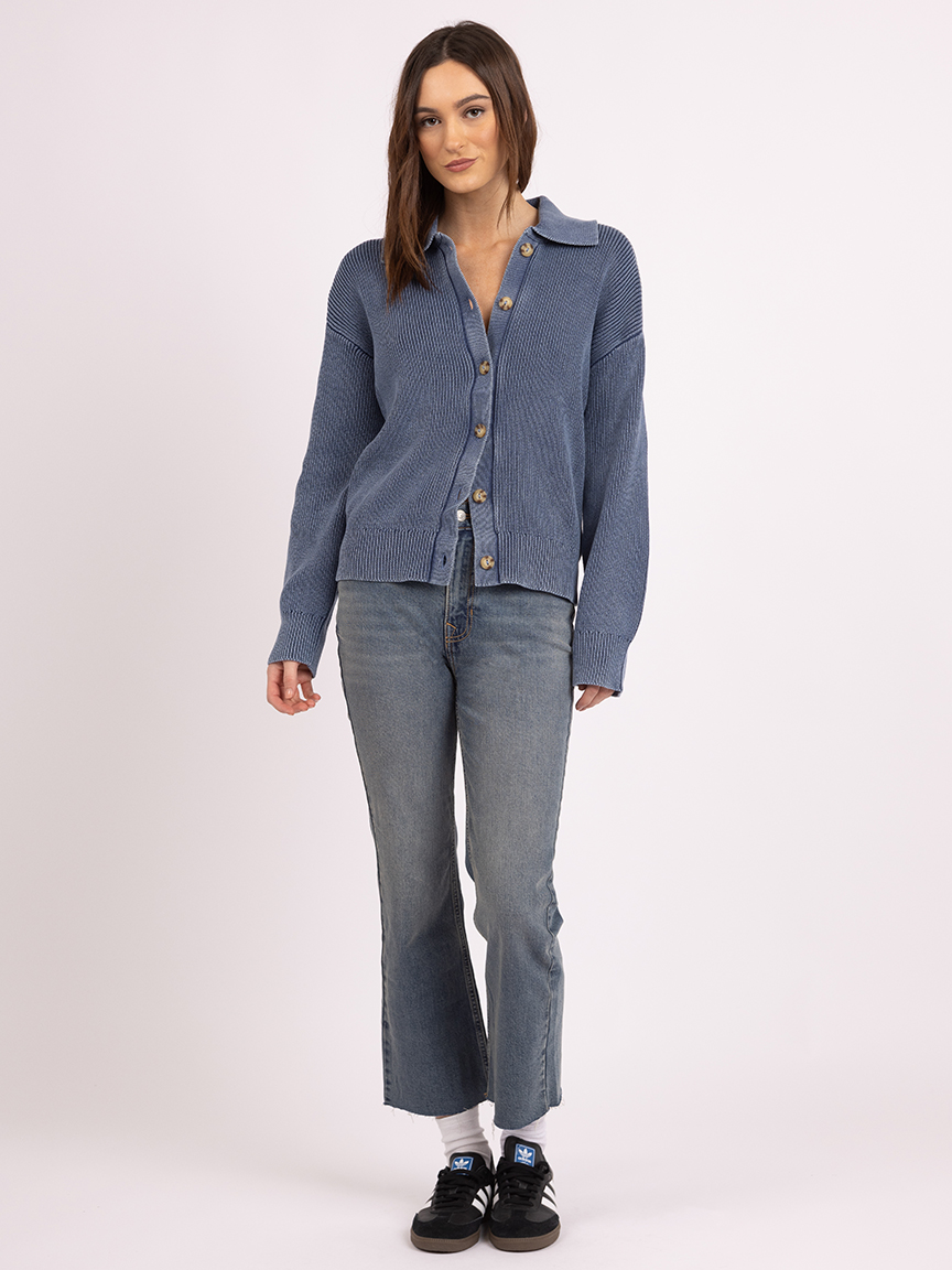 marta button front cardigan