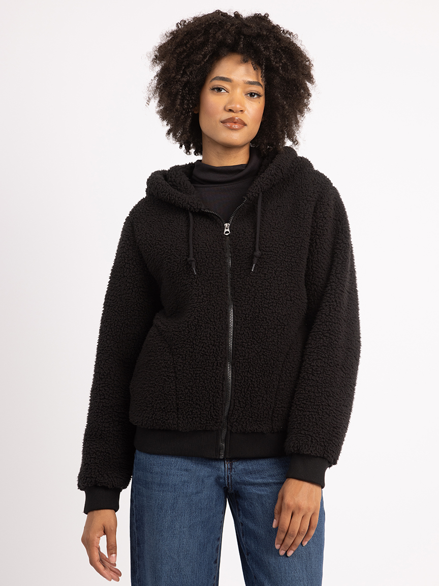 carley full zip sherpa hoodie Bootlegger 2000007796