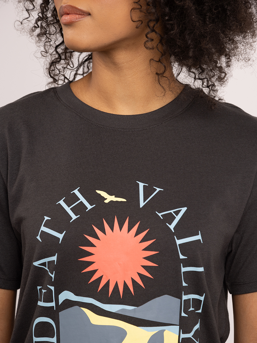 death valley crew neck graphic t-shirt