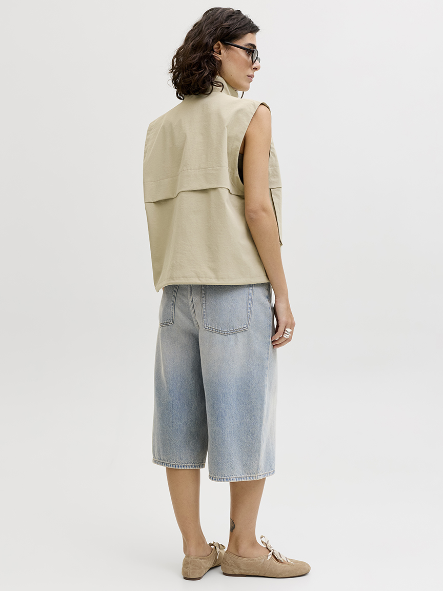 kyoto baggy denim shorts