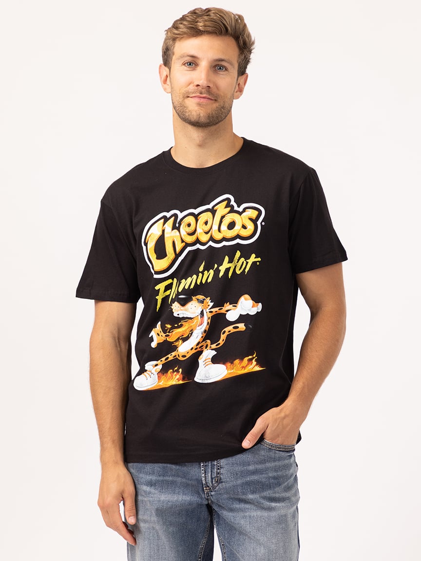 cheetos flamin hot graphic tee
