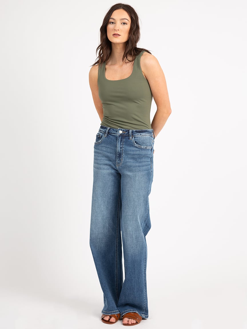 misty kismet square neck tank