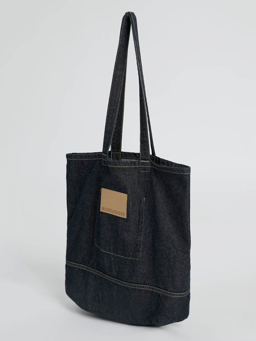 essential denim tote bag