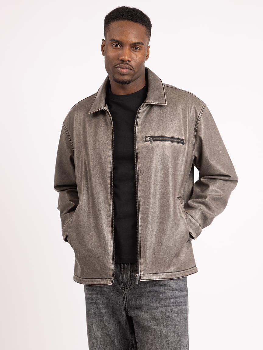 jason washed faux leather jacket Bootlegger 2000007716