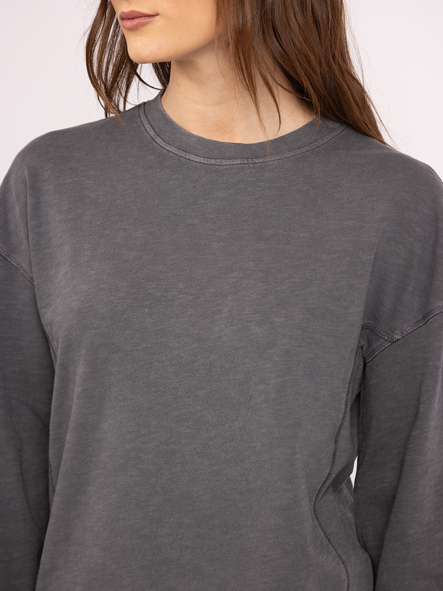 BOOTLEGGER Joni crew neck top Shop Midtown