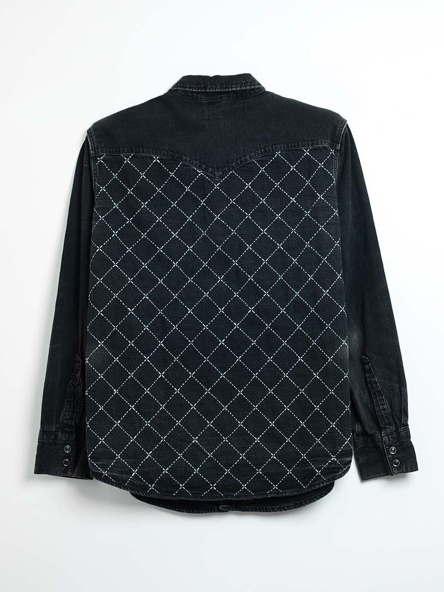 levi's pearl snap denim shirt