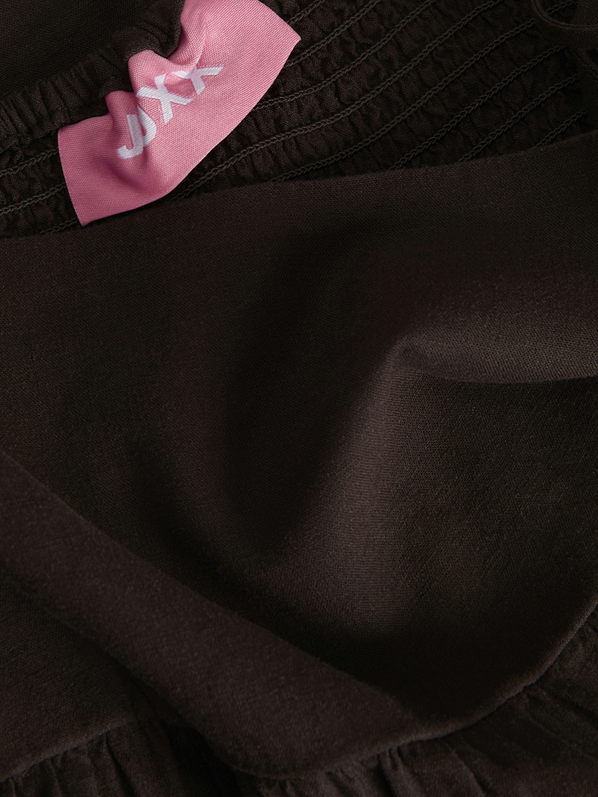 almira linen blend long dress