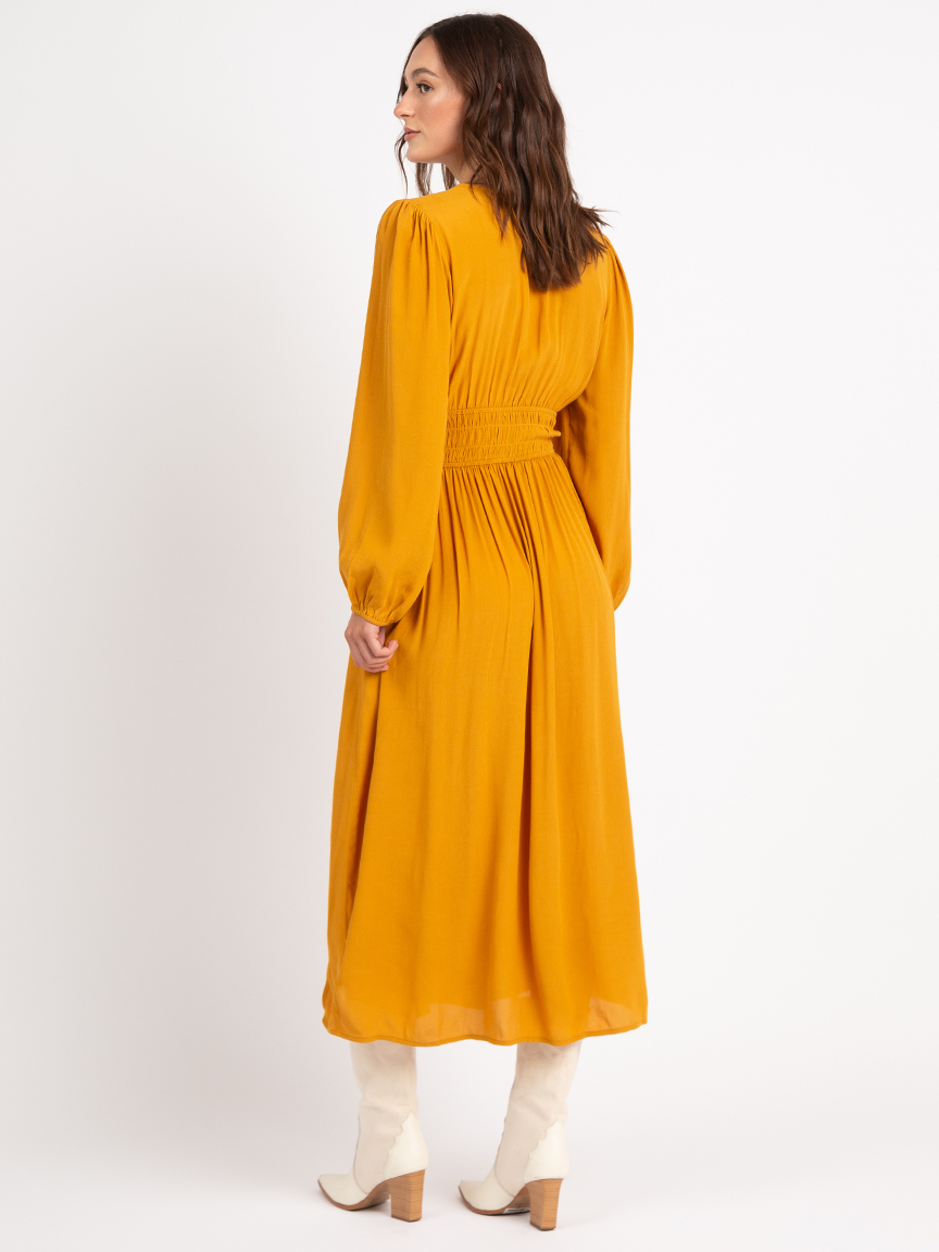 delacour v neck maxi dress