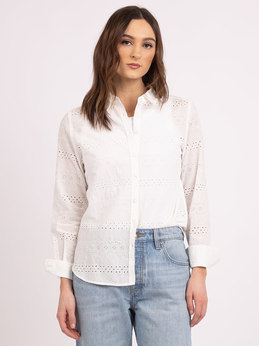 pruitt eyelet shirt