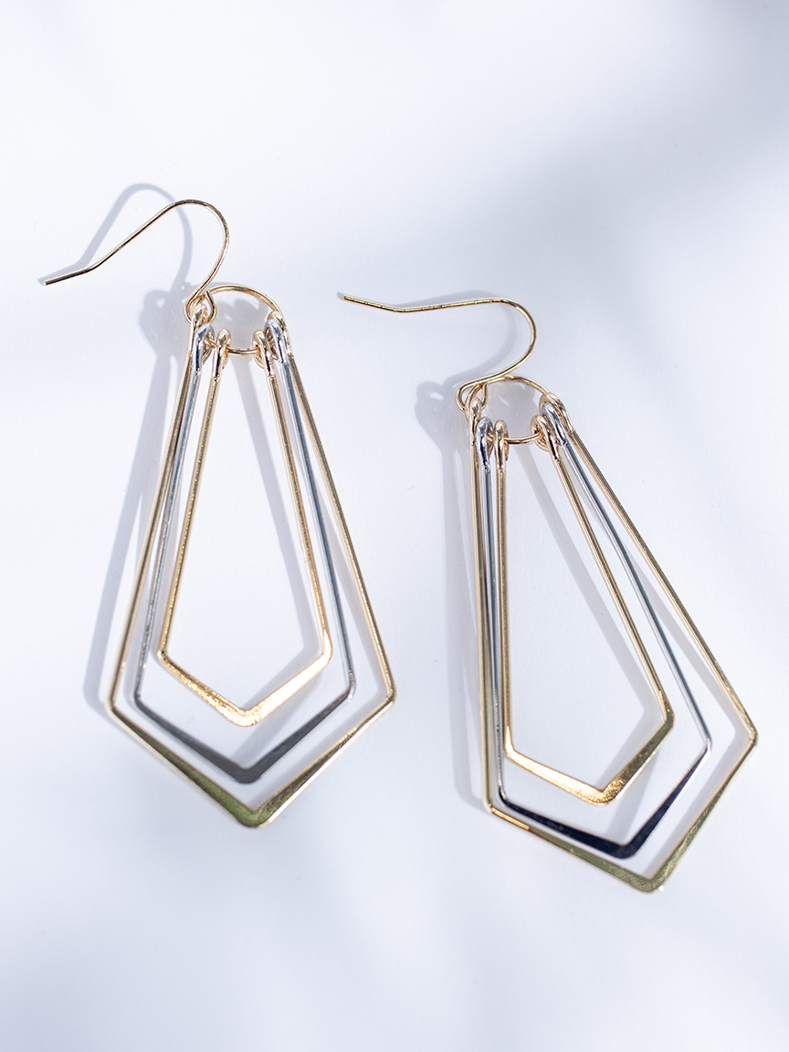 geo shaped earring