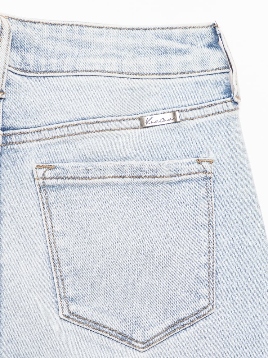 high rise flare jean light authentic