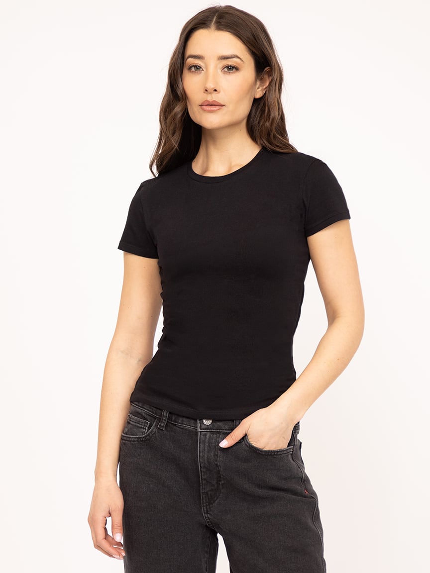 short sleeve tee black