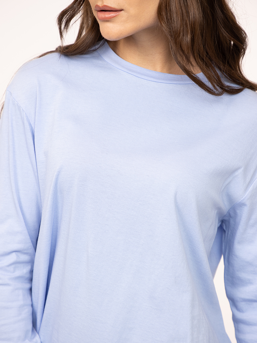 long sleeve tee blue
